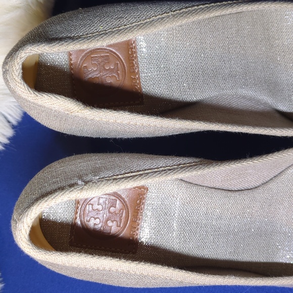Tory Burch Jackie Espadrille Wedge Bow Peep-Toe Flats NOW ONLY $95 - Picture 5 of 9